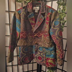 Erin London tapestry women jacket blazer, S